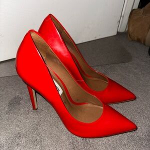 Steve Madden Vibrant Red Stilettos